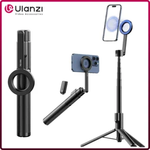 Ulanzi MG-003 Proแม่เหล็กโทรศัพท์Selfie Stickขาตั้งกล้อง 1.36Mขาตั้งกล้องSelfieสําหรับiPhone 15 14 13 12 Vlog Livestreaming