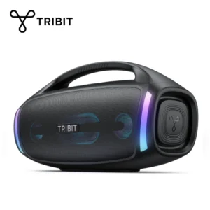 TRIBIT StormBox Blast 2 ลําโพงบลูทูธ, กําลังไฟ 200W พร้อมซับวูฟเฟอร์ลําโพงปาร์ตี้ IP67 กลางแจ้ง, เวลาเล่น 30H, LED, อินพุตไมโครโฟน